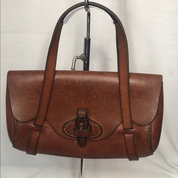 Hand Crafted Handbags - Genuine leather handmade mini bag. Vintage